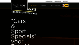 What Vanroycars.nl website looked like in 2016 (9 years ago)