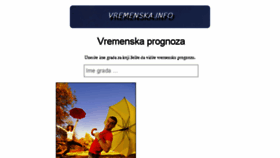 What Vremenska.info website looked like in 2016 (7 years ago)