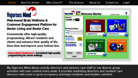 What Vigorousmind.com website looked like in 2016 (7 years ago)