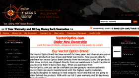 What Vectoroptics.com website looked like in 2016 (7 years ago)