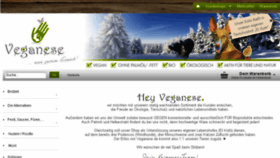 What Veganese.de website looked like in 2016 (7 years ago)