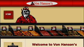 What Vonhansons.com website looked like in 2016 (7 years ago)