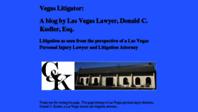 What Vegaslitigator.com website looked like in 2016 (7 years ago)
