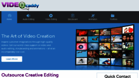 What Videocaddy.com website looked like in 2016 (7 years ago)