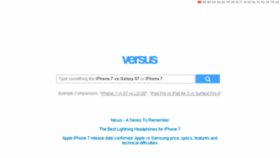What Versusio.com website looked like in 2016 (7 years ago)