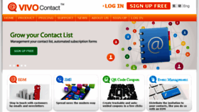 What Vivocontact.com website looked like in 2016 (7 years ago)