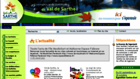 What Val-de-sarthe.fr website looked like in 2016 (7 years ago)