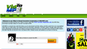 What Vid2mp3.com website looked like in 2016 (7 years ago)