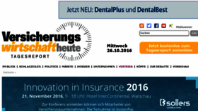 What Versicherungswirtschaft-heute.de website looked like in 2016 (7 years ago)