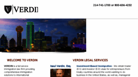 What Verdinlaw.com website looked like in 2016 (7 years ago)