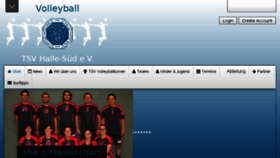 What Volleyball-halle.de website looked like in 2016 (7 years ago)