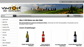 What Vinsole.de website looked like in 2016 (7 years ago)