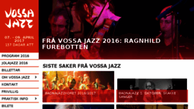 What Vossajazz.no website looked like in 2016 (7 years ago)