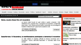 What Viverefabriano.it website looked like in 2016 (7 years ago)