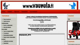 What Vaunula.fi website looked like in 2016 (7 years ago)