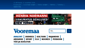 What Vooremaa.ee website looked like in 2016 (7 years ago)