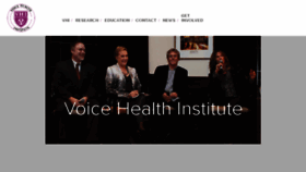What Voicehealth.org website looked like in 2016 (7 years ago)