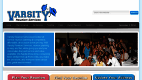 What Varsityreunions.com website looked like in 2016 (7 years ago)