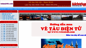 What Vetau24h.com website looked like in 2016 (7 years ago)