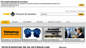 What Vinkkunststoffen.nl website looked like in 2016 (7 years ago)