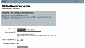 What Videoreverser.com website looked like in 2016 (7 years ago)
