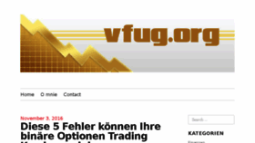 What Vfug.org website looked like in 2016 (7 years ago)