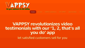 What Vappsy.com website looked like in 2016 (7 years ago)