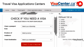 What Visacenter.ca website looked like in 2016 (7 years ago)