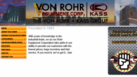 What Vonrohr.com website looked like in 2016 (7 years ago)