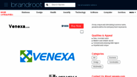 What Venexa.com website looked like in 2016 (7 years ago)