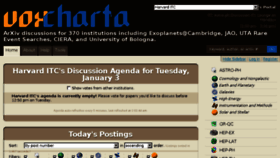 What Voxcharta.org website looked like in 2016 (7 years ago)