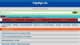 What Vipmp3.in website looked like in 2016 (7 years ago)