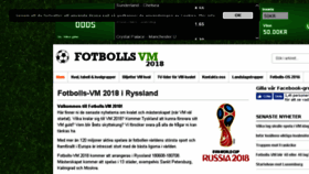 What Vm-fotboll.se website looked like in 2016 (7 years ago)