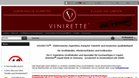 What Vinirette.com website looked like in 2016 (7 years ago)