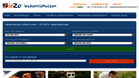 What Vakantiehuishurenonline.nl website looked like in 2016 (7 years ago)