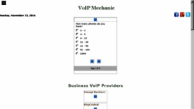 What Voipmechanic.com website looked like in 2016 (7 years ago)