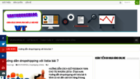 What Vantruongblog.com website looked like in 2016 (7 years ago)