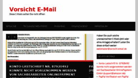 What Vorsicht-email.de website looked like in 2016 (7 years ago)