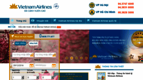 What Vevietnamairline.com website looked like in 2016 (7 years ago)