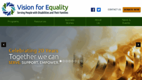 What Visionforequality.org website looked like in 2016 (7 years ago)