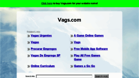 What Vags.com website looked like in 2017 (7 years ago)