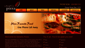 What Venetispizza.com website looked like in 2017 (7 years ago)
