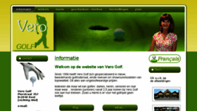 What Verogolf.be website looked like in 2017 (7 years ago)