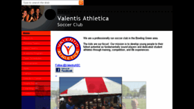 What Valentisathletica.com website looked like in 2017 (7 years ago)