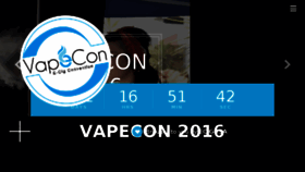 What Vapecon.co.za website looked like in 2017 (7 years ago)