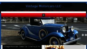 What Vintagemotorcarsllc.com website looked like in 2017 (7 years ago)