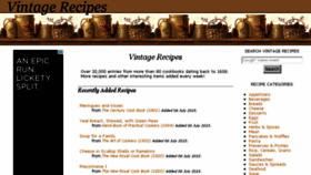 What Vintagerecipes.net website looked like in 2017 (7 years ago)