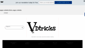 What Vdtricks.com website looked like in 2017 (7 years ago)