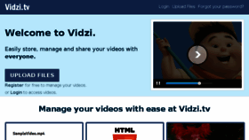 What Vidzi.cc website looked like in 2017 (8 years ago)