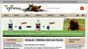 What Vetena.de website looked like in 2017 (7 years ago)
